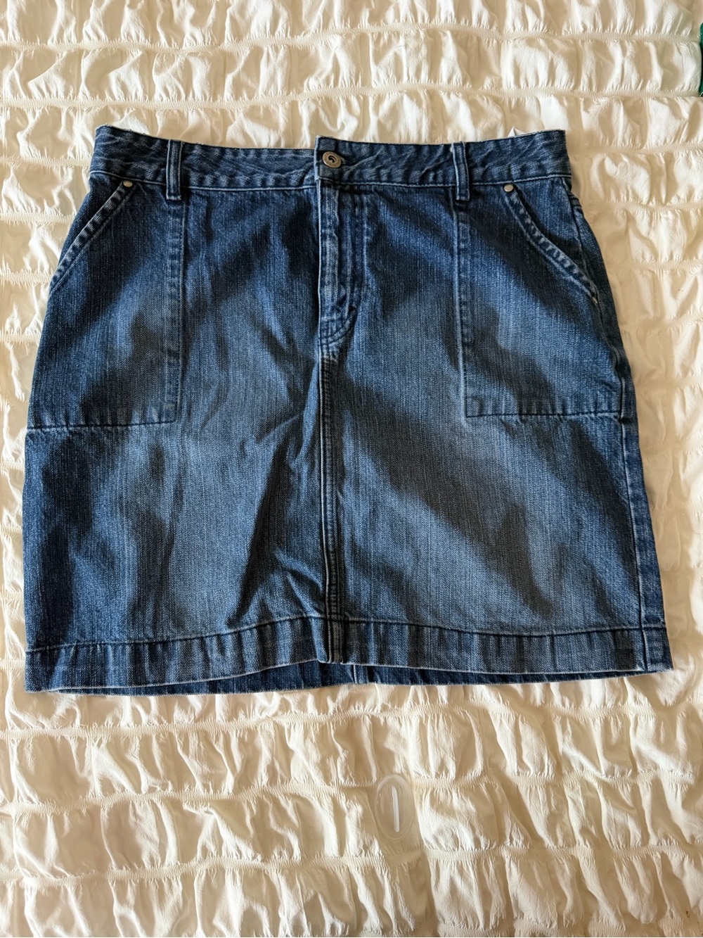 Tommy Hilfiger Dark Blue Denim Mini Skirt
